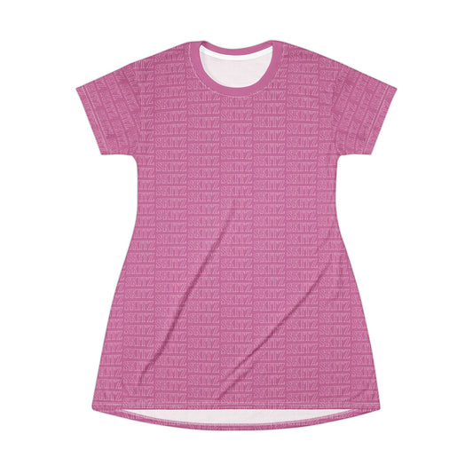 SKITZ T-Shirt Dress - Baby Pink