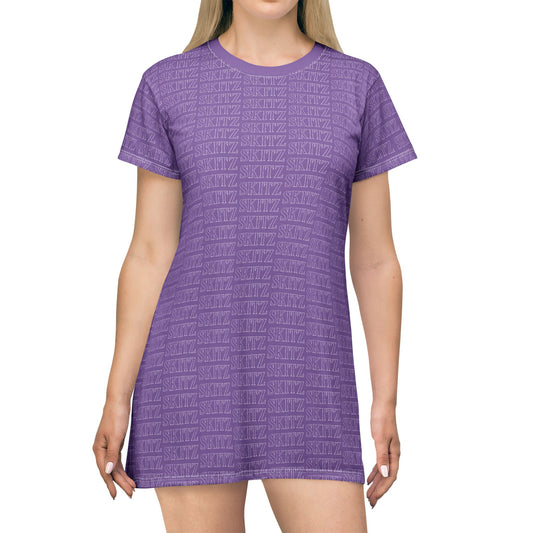 SKITZ T-Shirt Dress - Baby Purple