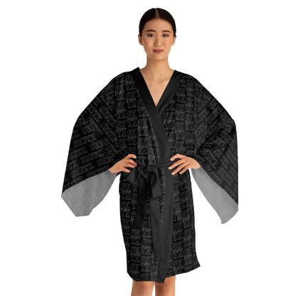 SKITZ Kimono Robe - Black/White