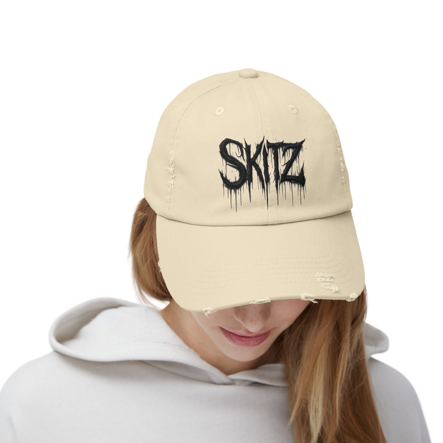 SKITZ METAL Distressed Hat