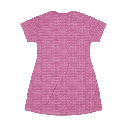 SKITZ T-Shirt Dress - Baby Pink