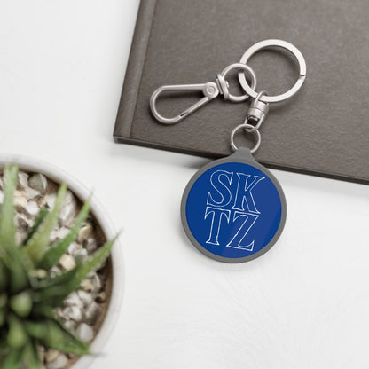 SKTZ Keyring - Blue/Hollow