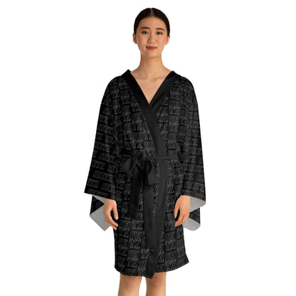 SKITZ Kimono Robe - Black/White