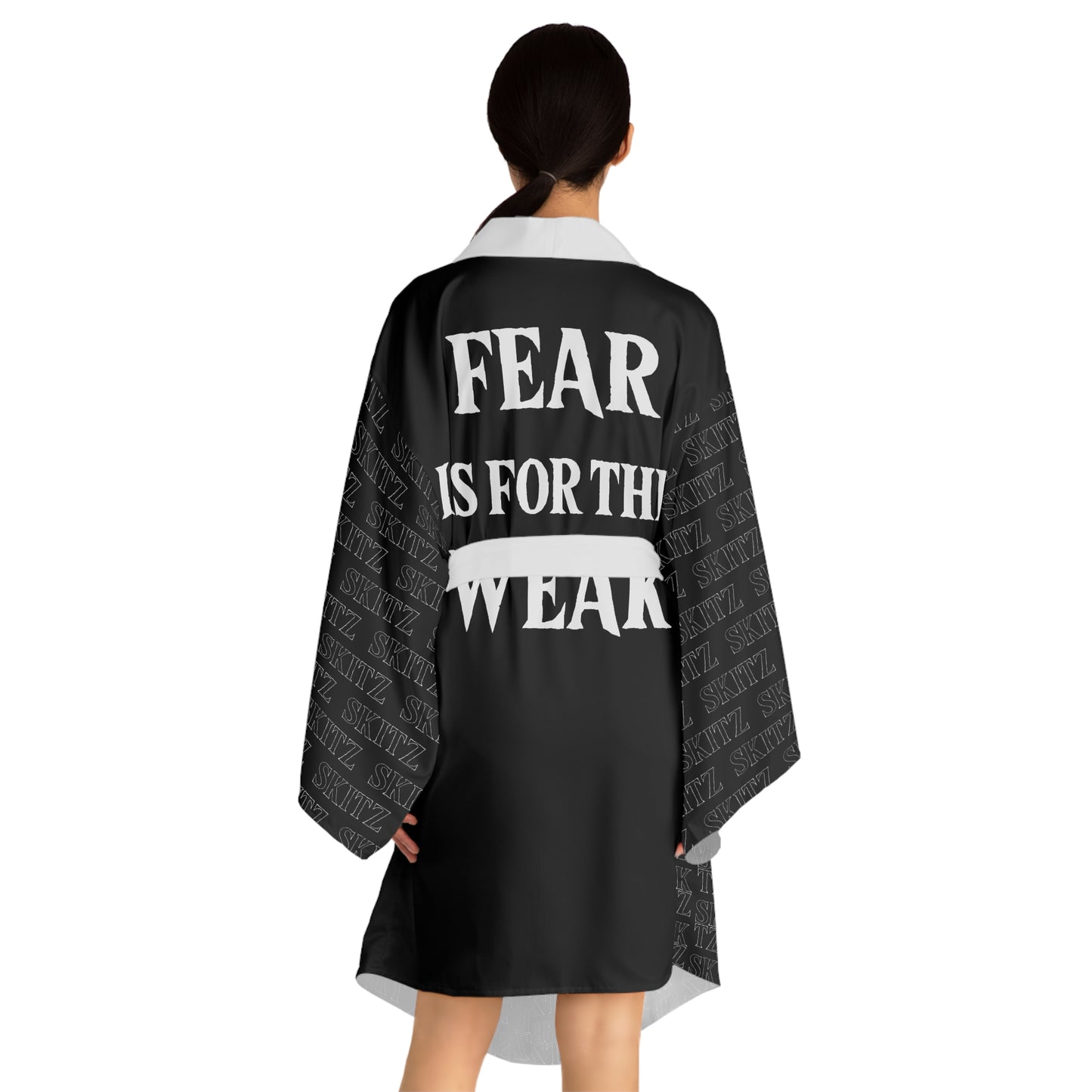 SKITZ Kimono Robe - Black/White