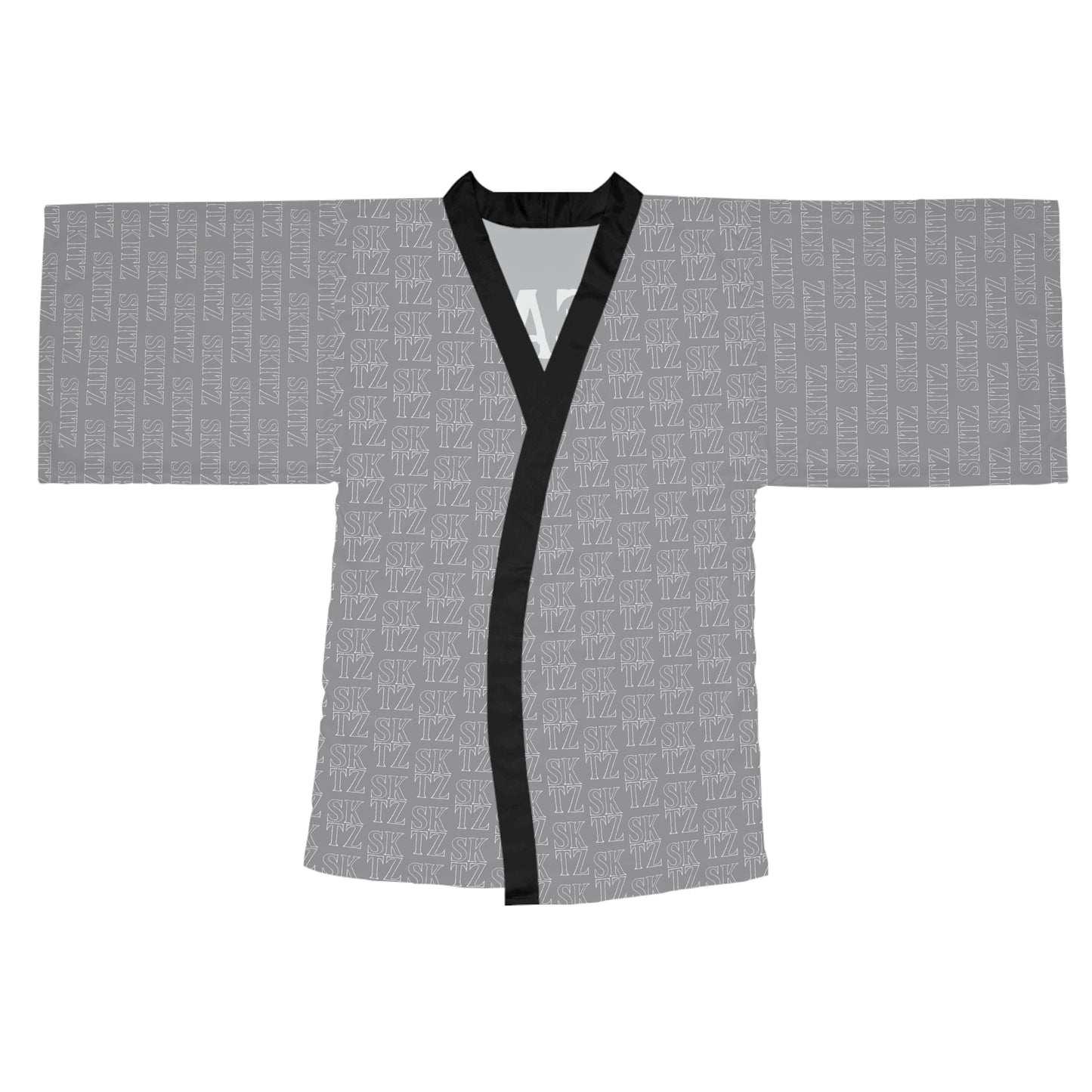 SKITZ Kimono Robe - Silver/White