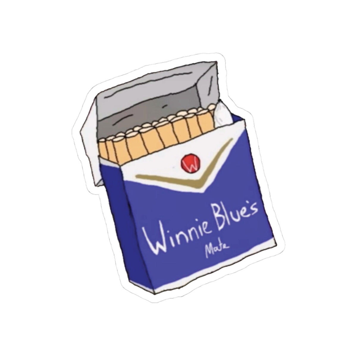 Winnie Blues Sticker