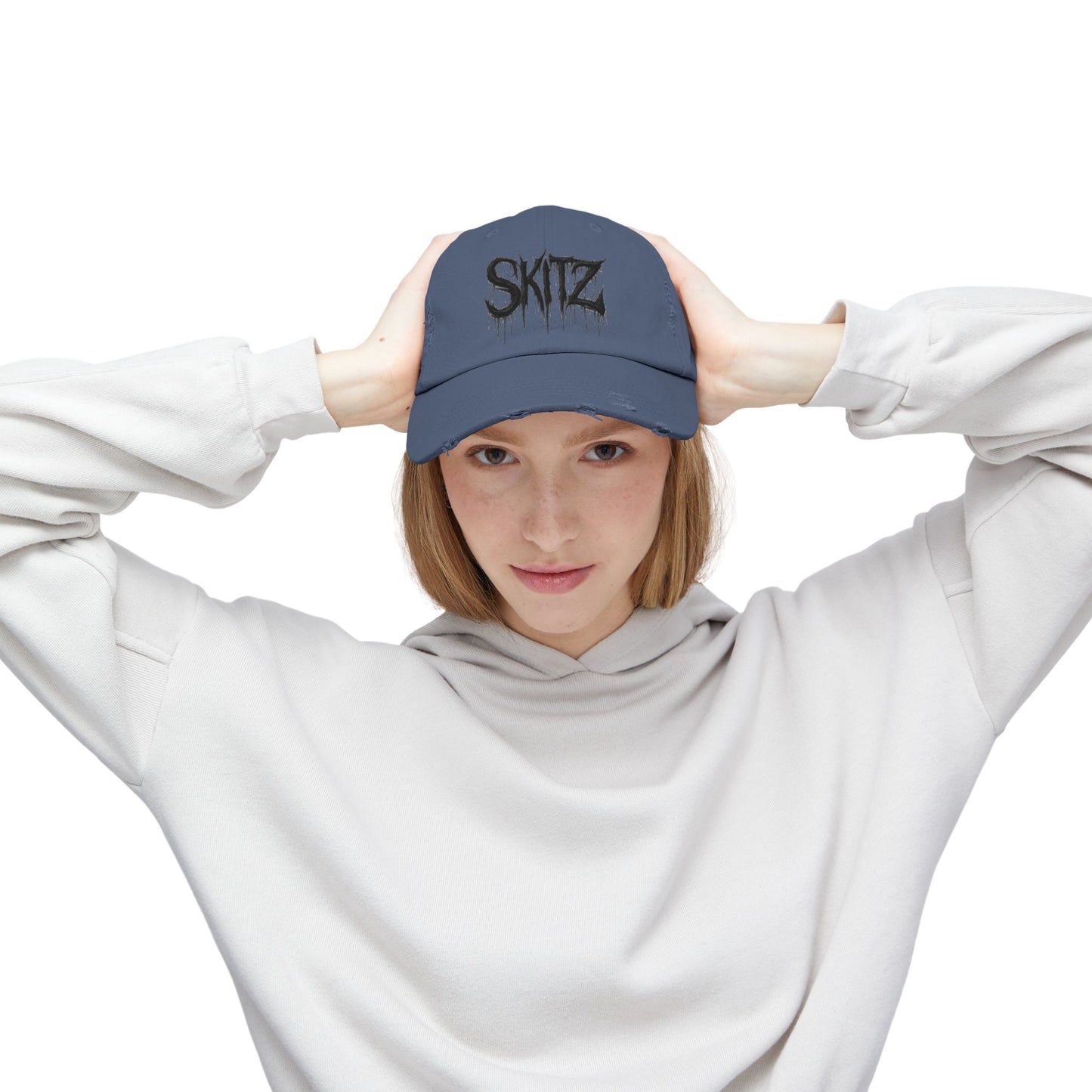 SKITZ METAL Distressed Hat